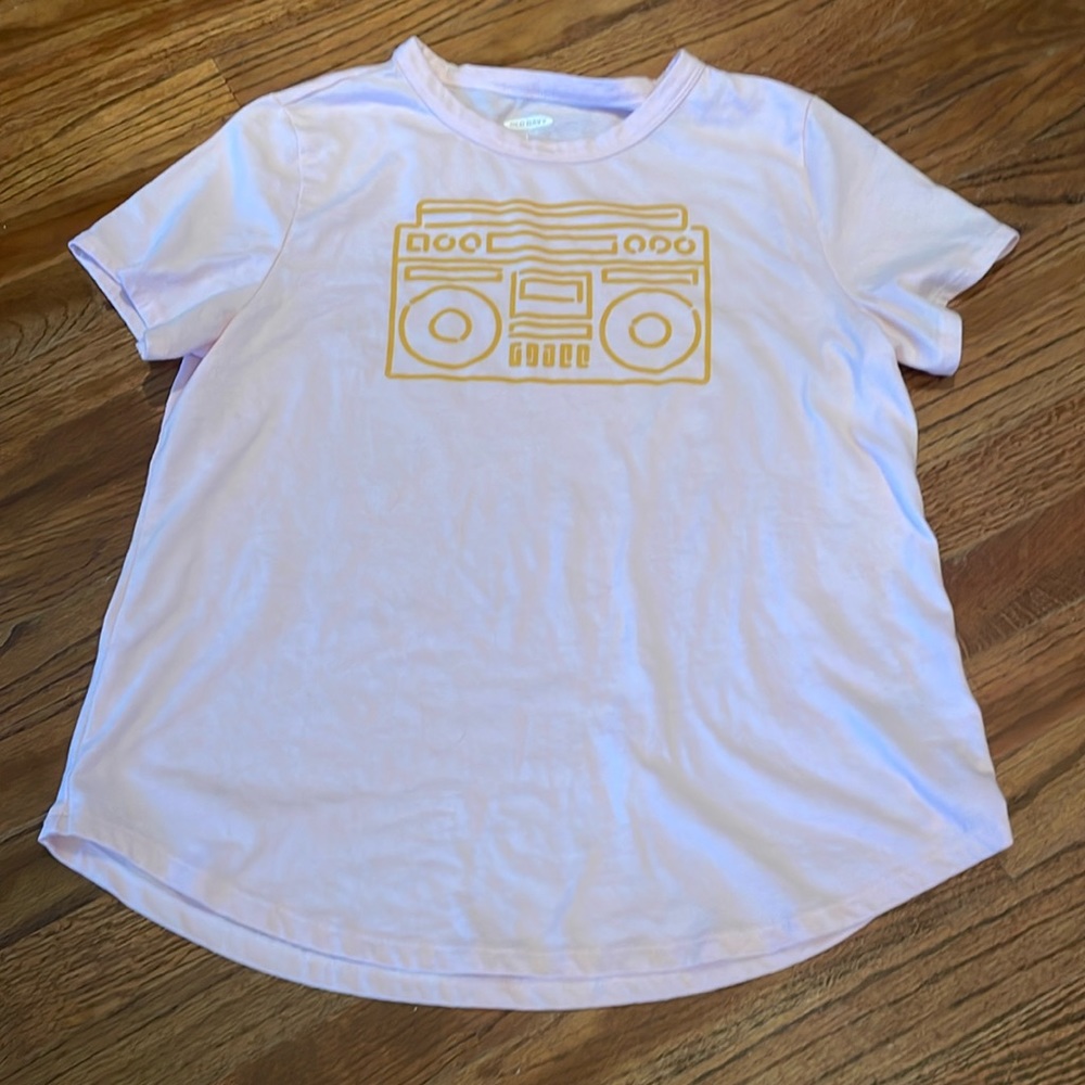Pink tape shirt